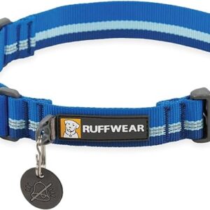 Reflective Nylon Dog Collar – Sky Blue