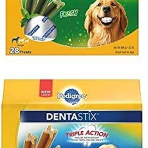 Pedigree Dentastix Large Treats For Dogs, (2) 3.24 Lb Packs (60 Treats)